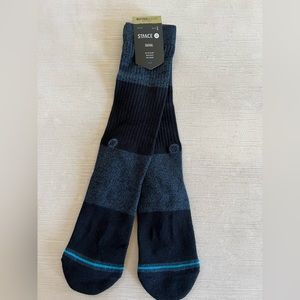 Stance Casual Combed Cotton Blend Mid Cushion Crew Socks with Stripes